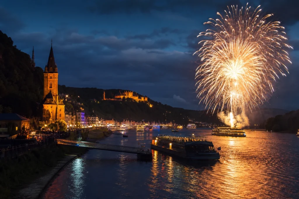 Rhein in Flammen Oberwesel 2026: przejazd z Polski i późny powrót – Niemcy